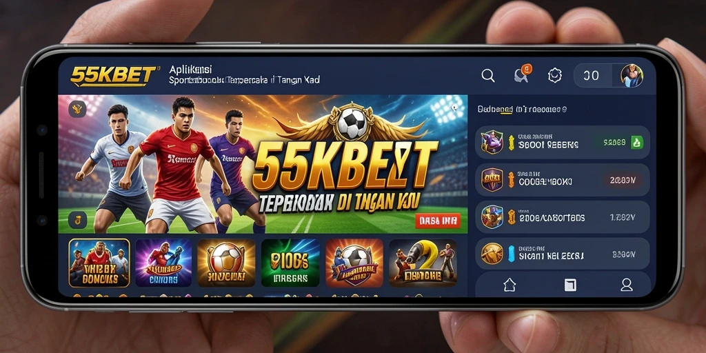 Screenshot gameplay Sportsbook di 55KBET yang menampilkan antarmuka pengguna yang menarik.
