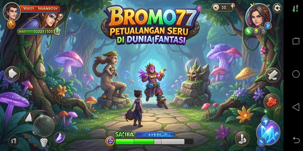 Screenshot gameplay BROMO77 yang menampilkan petualangan seru.