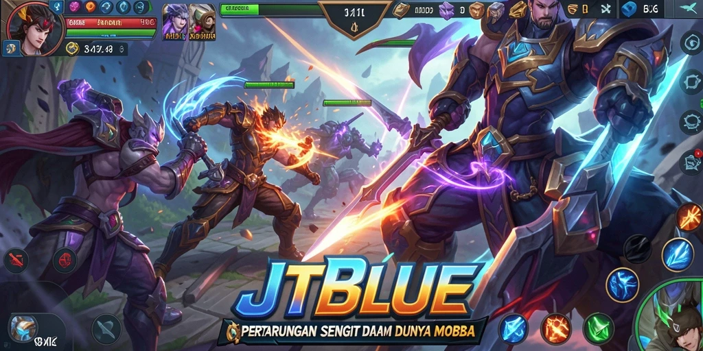 Tampilan gameplay JTBLUE yang seru dan intens.