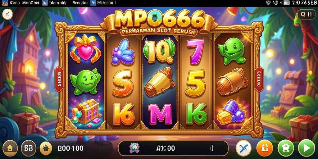 Tampilan gameplay slot yang menarik dan penuh warna di MPO666.